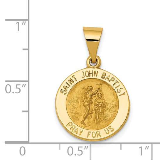 14k St. John the Baptist Medallion - 16 mm