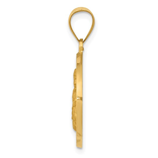14k Semi-Solid St. Thomas More Medallion - 21.3 mm