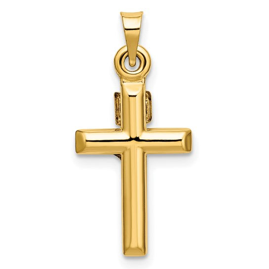 14k Yellow Gold Crucifix Pendant