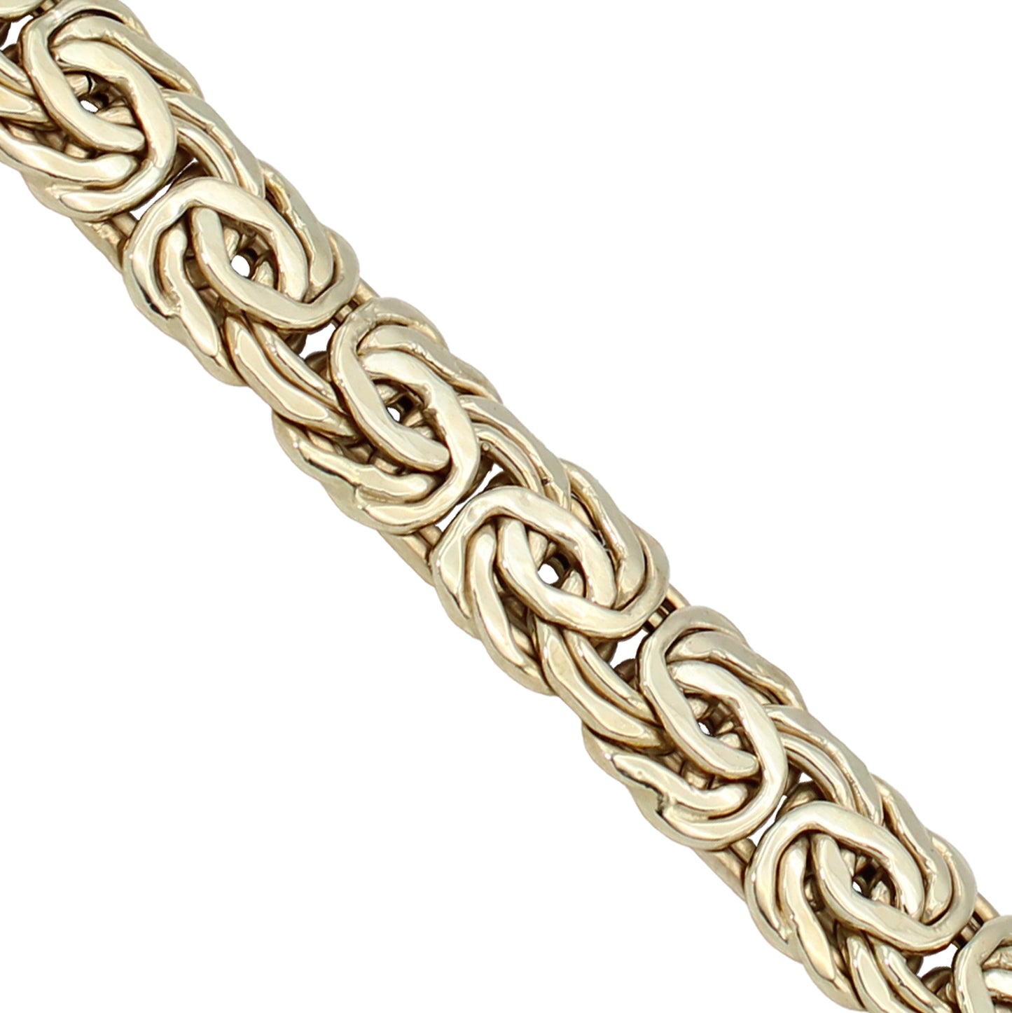 14k Yellow Gold Polished Byzantine Link Bracelet