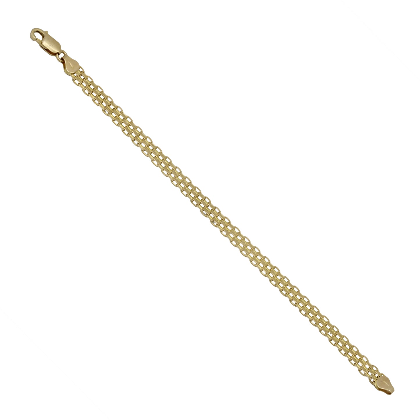 14k Yellow Gold Bismark Link Bracelet - 6.30 mm