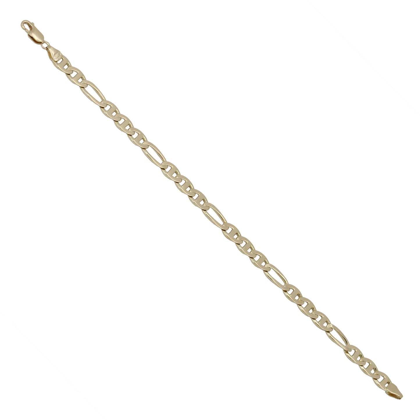 14k Yellow Gold Polished Fancy Anchor Link Bracelet - 6.20 mm
