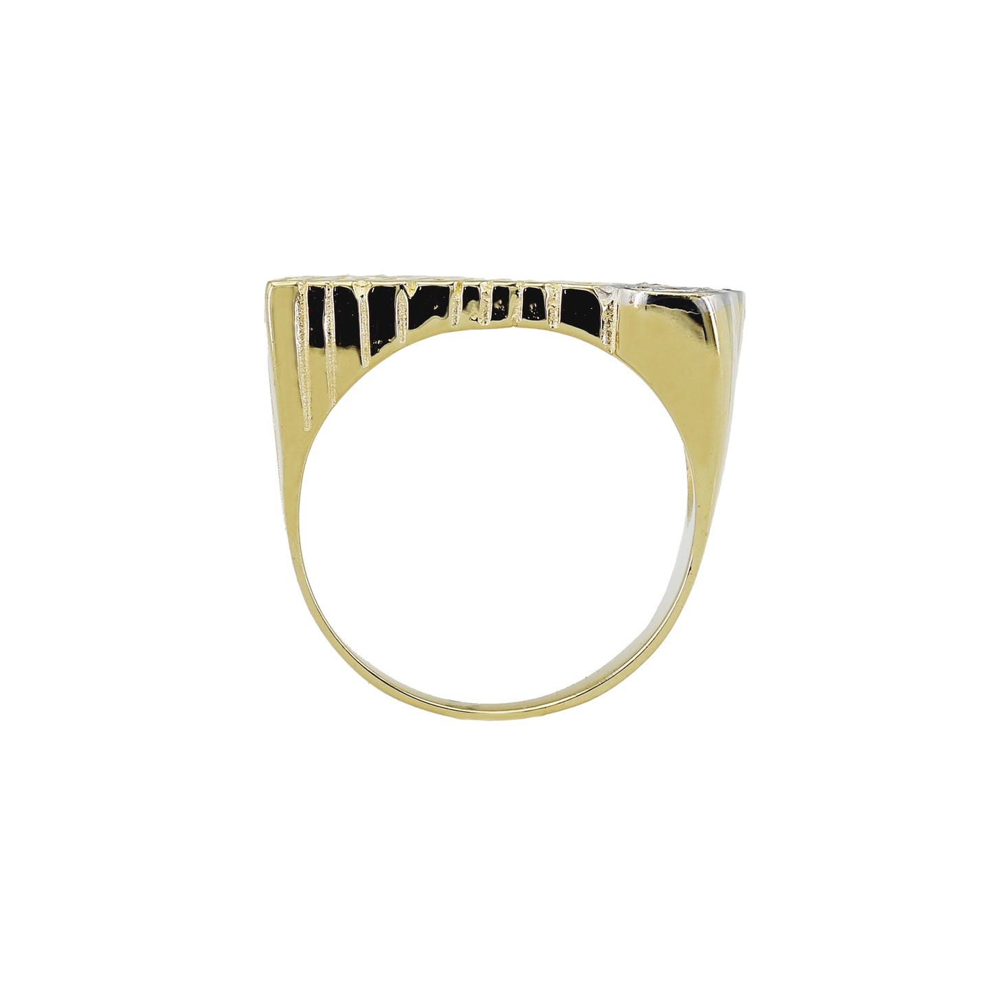 14k Two-Tone Gold Diamond Someone Special Name Ring