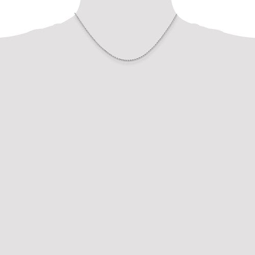 14k White Diamond-Cut Rope Chains - 1.50 mm