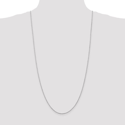 14k White Diamond-Cut Rope Chains - 1.50 mm