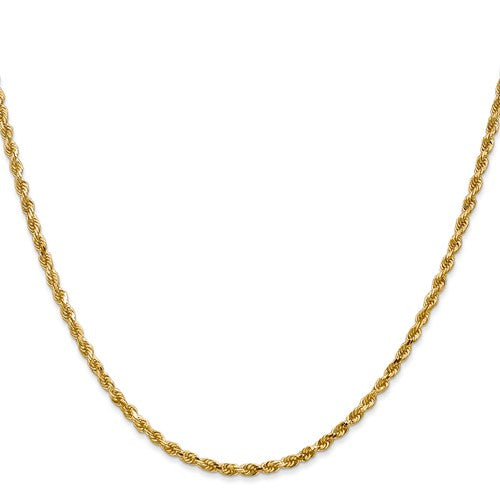 14k Diamond-Cut Rope Chain 2.20 mm