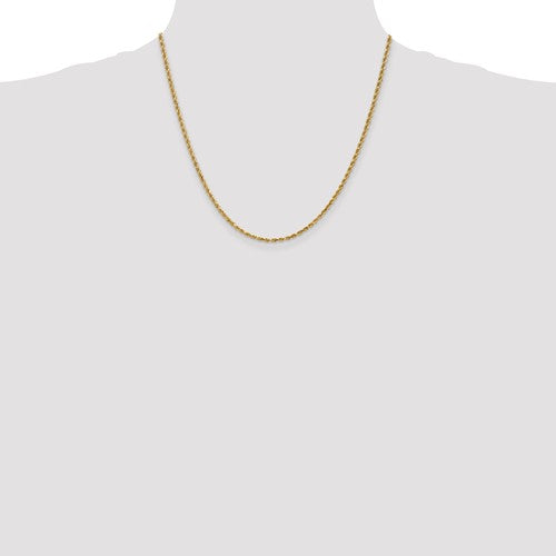 14k Diamond-Cut Rope Chain 2.20 mm