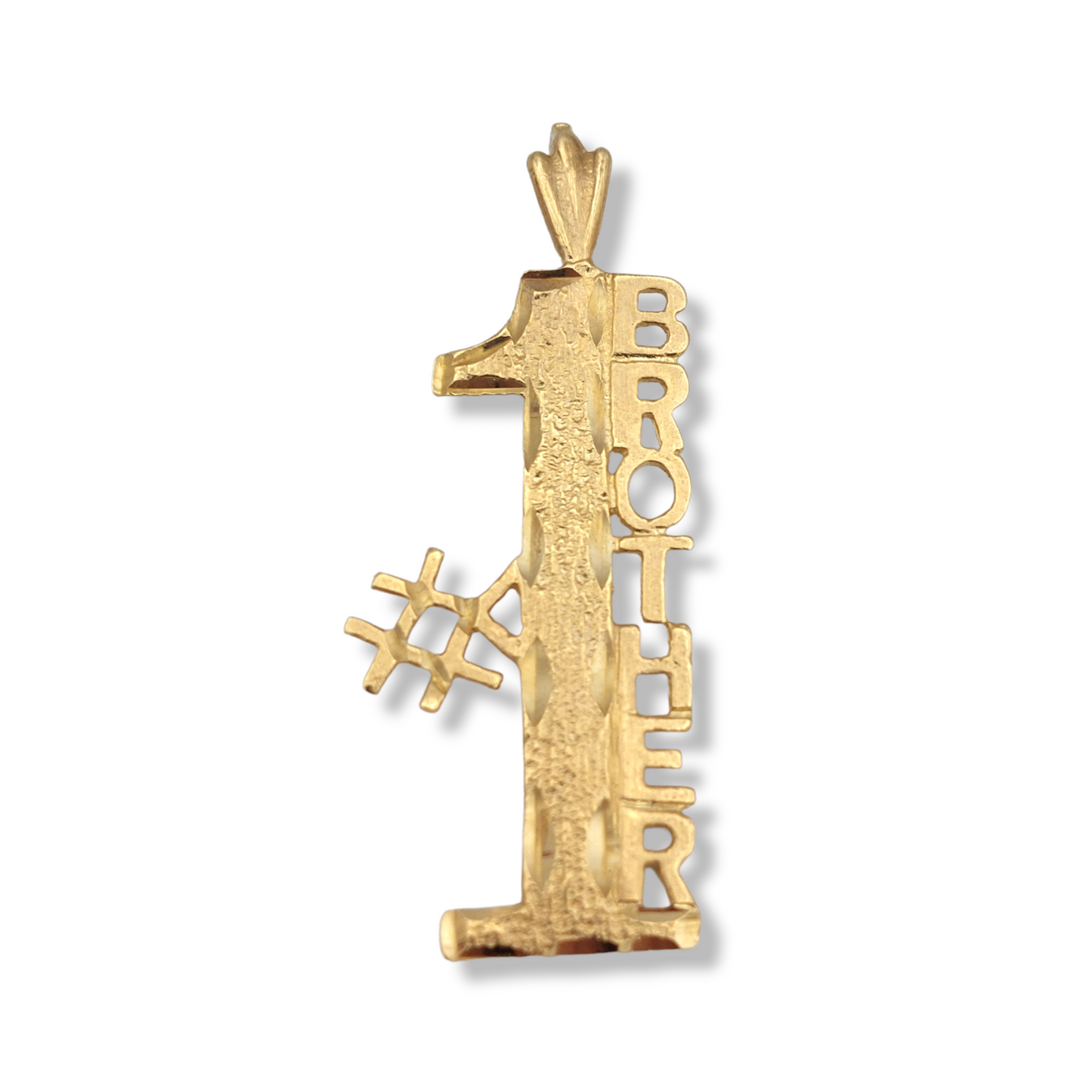 14k #1 Brother Charm