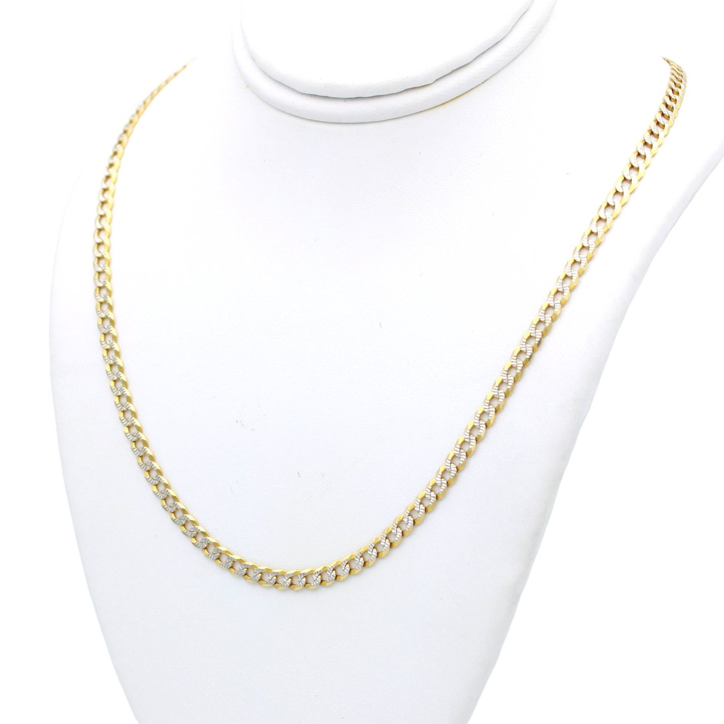14k Two-Tone Cuban Link Chain - 3.15 mm