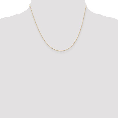 14k Carded Cable Rope Chain - 0.50 mm