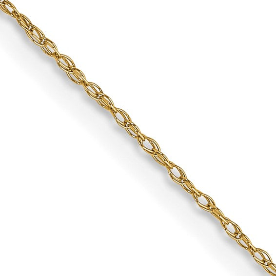 14k Carded Cable Rope Chain - 0.50 mm