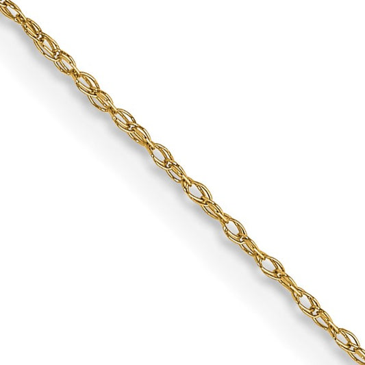 14k Carded Cable Rope Chain - 0.50 mm