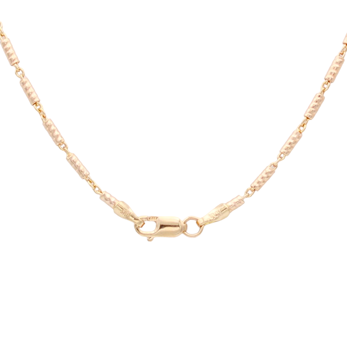 14k Rose Barrel Link Chain - 1.55 mm