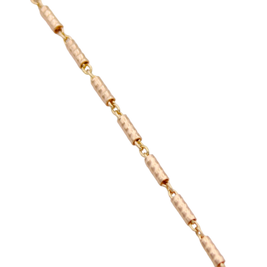 14k Rose Barrel Link Chain - 1.55 mm