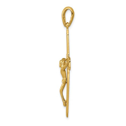 14k Crucifix Pendant