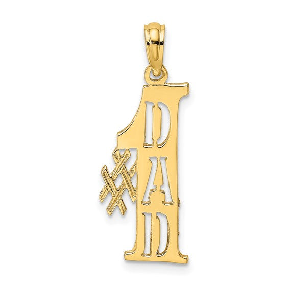 14k #1 Dad Charm