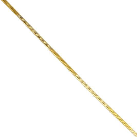 14k Diamond-Cut Snake Chain - 0.95 mm