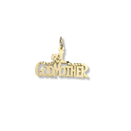 14k #1 God Mother Charm