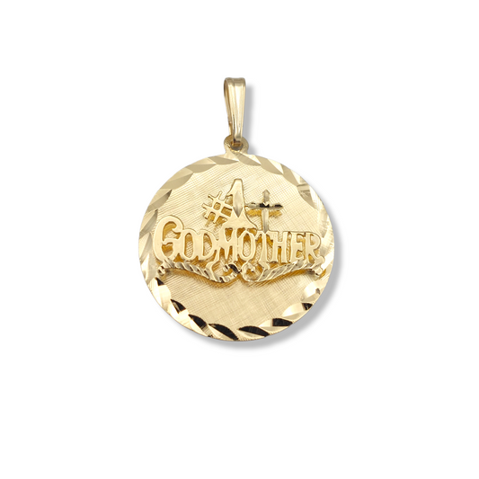 14k #1 God Mother Charm