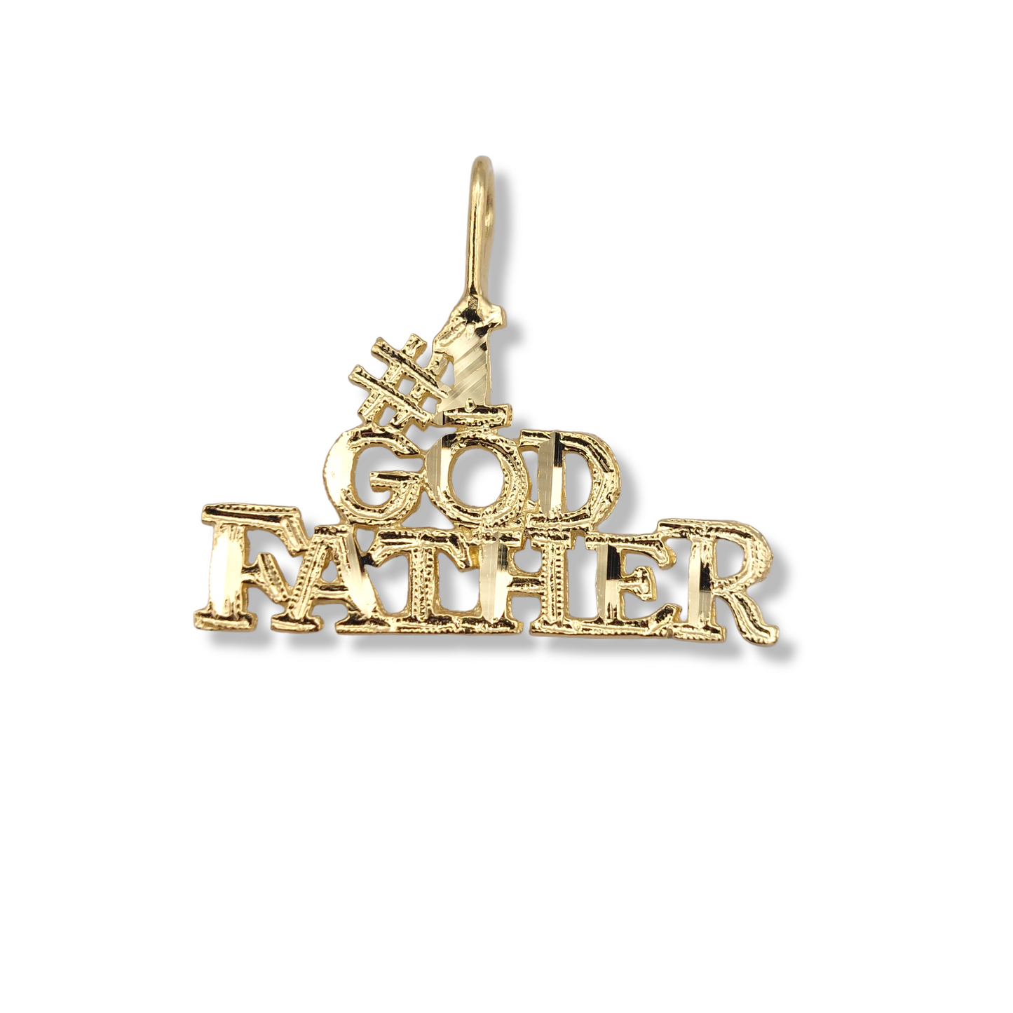 14k #1 God Father Charm