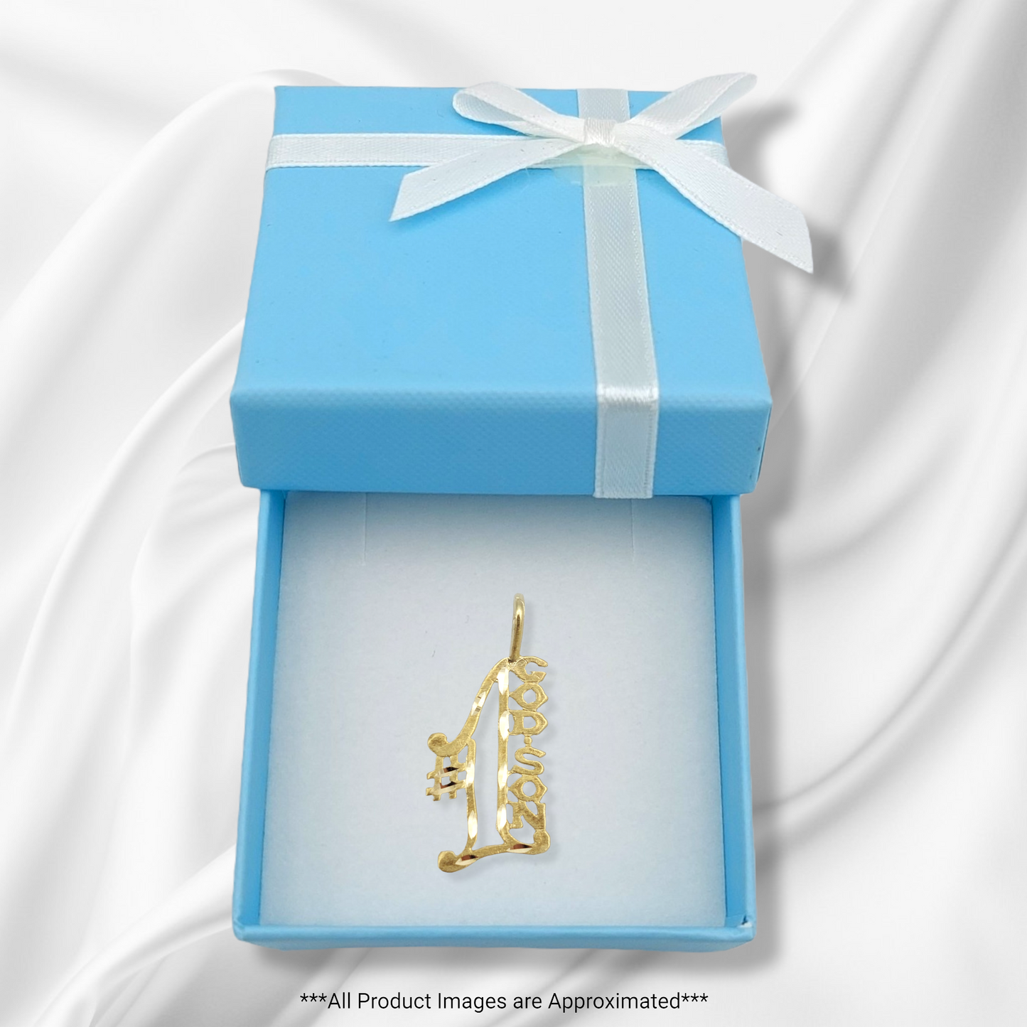 14k #1 God Son Charm