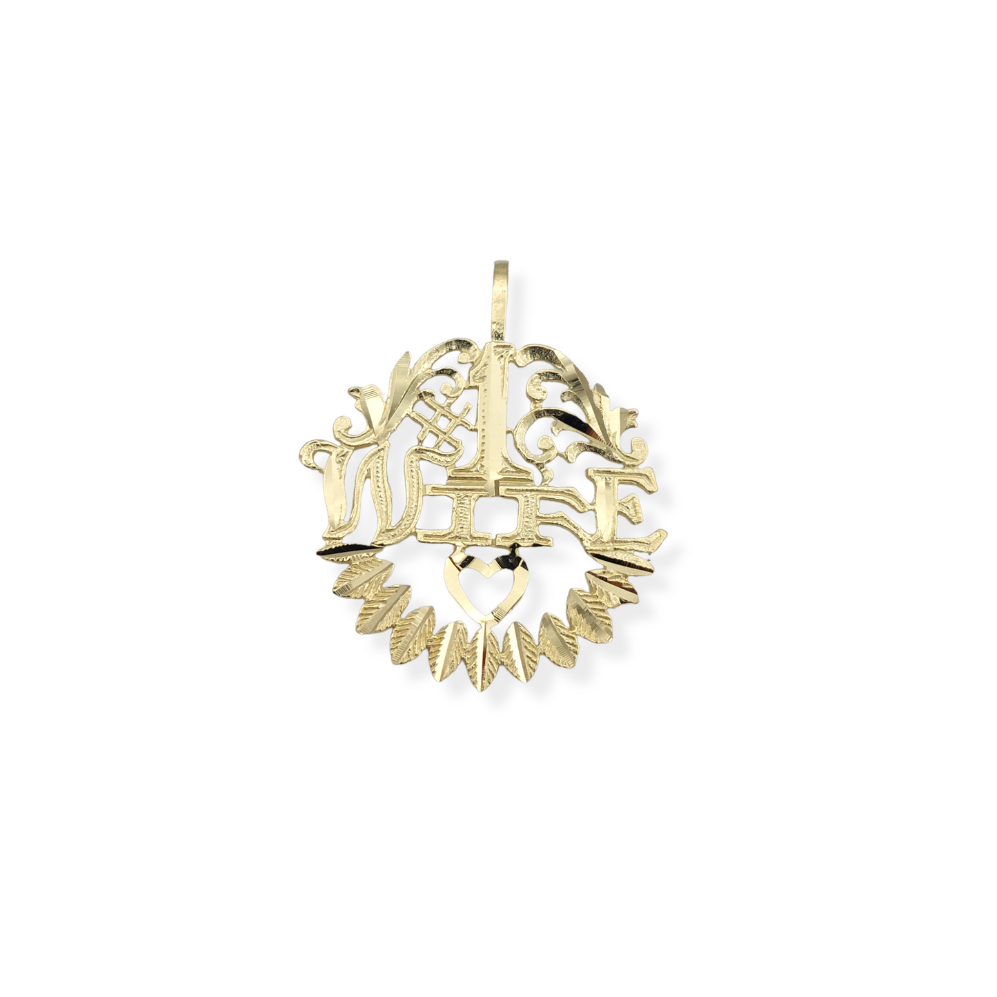14k #1 Wife Charm