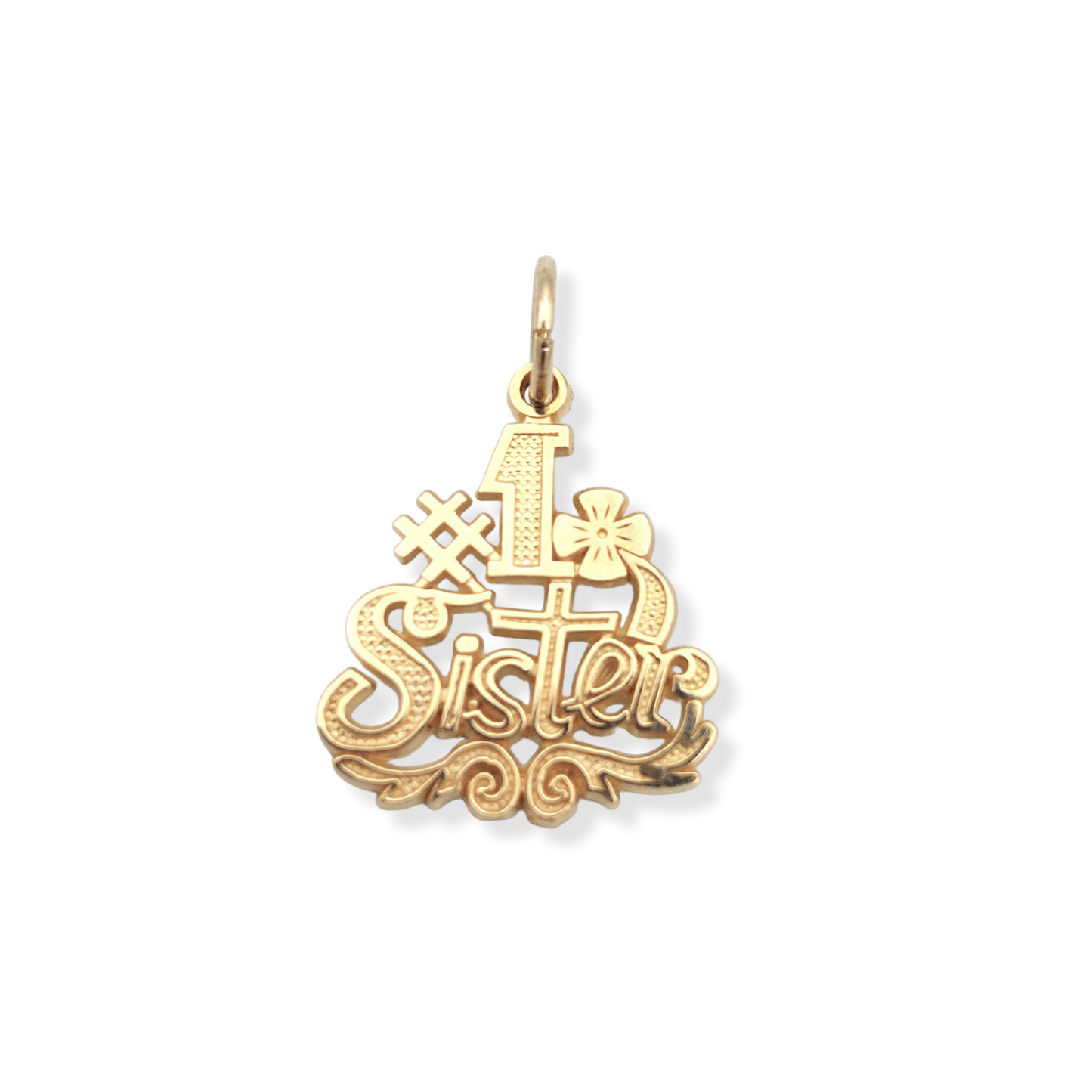 14k #1 Sister Charm