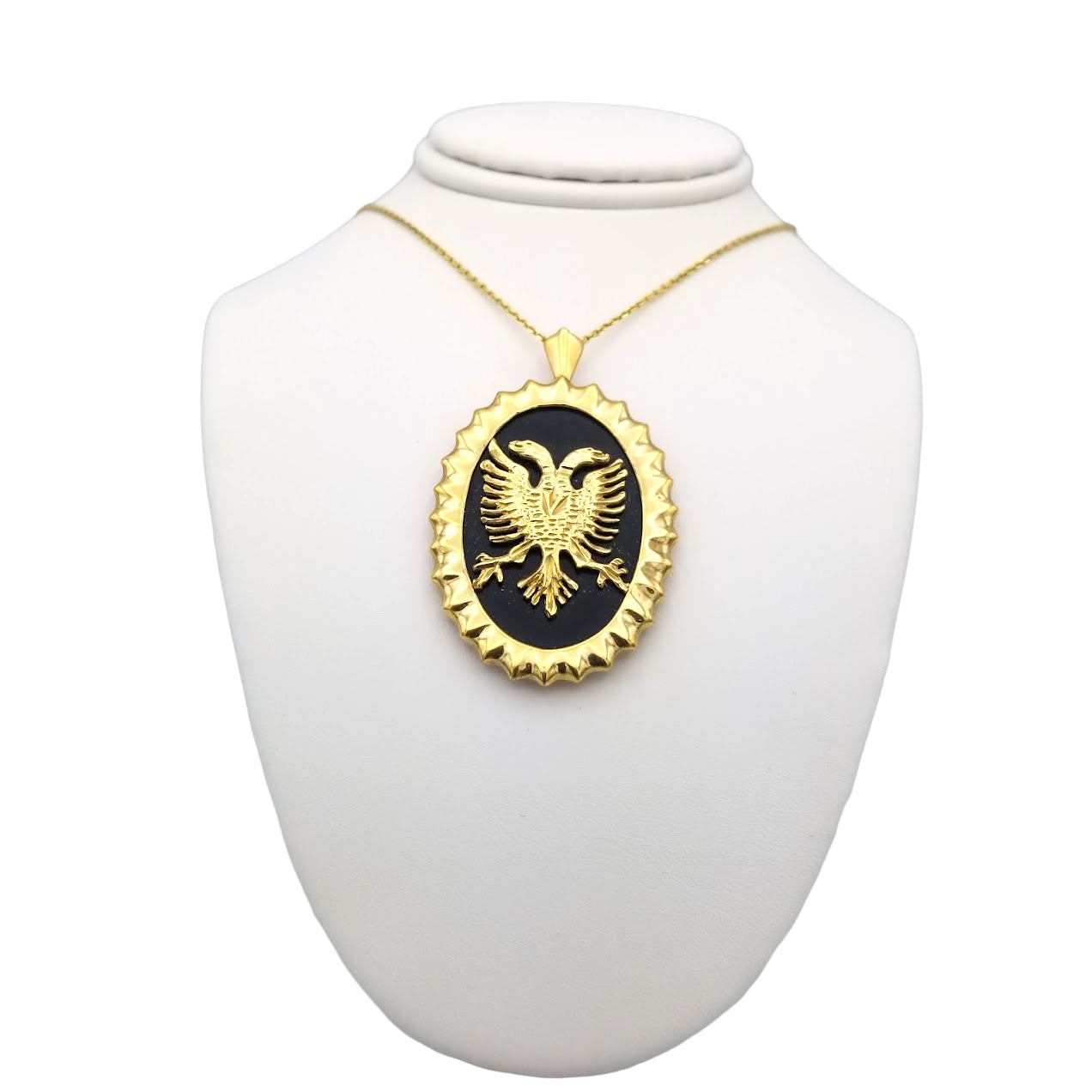 14k Albanian Eagle Medallion