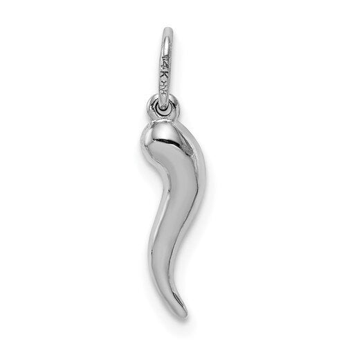 14k Italian Horn Pendant 12.7 mm