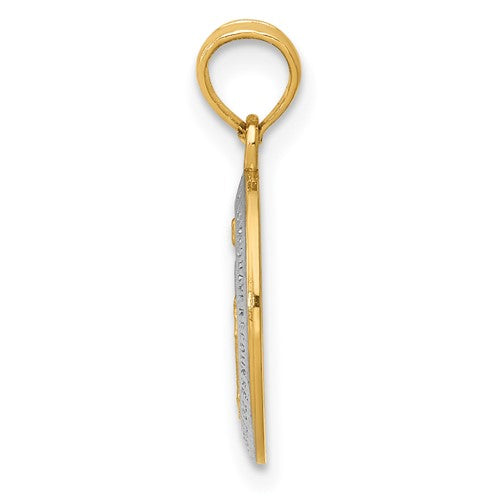 14k Two-Tone Miraculous Medallion - 19 mm