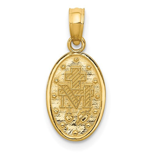 14k Two-Tone Miraculous Medallion - 19 mm