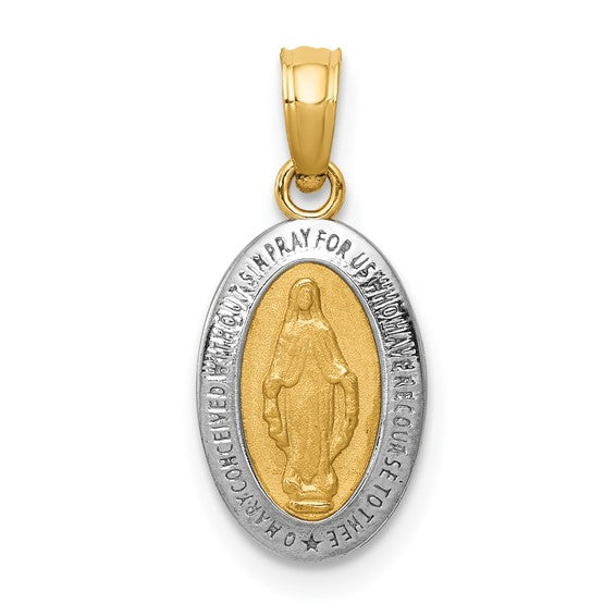 14k Two-Tone Miraculous Medallion - 19 mm
