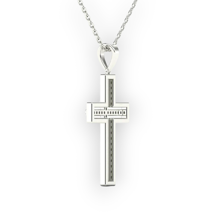 14k Diamond Cross Pendant