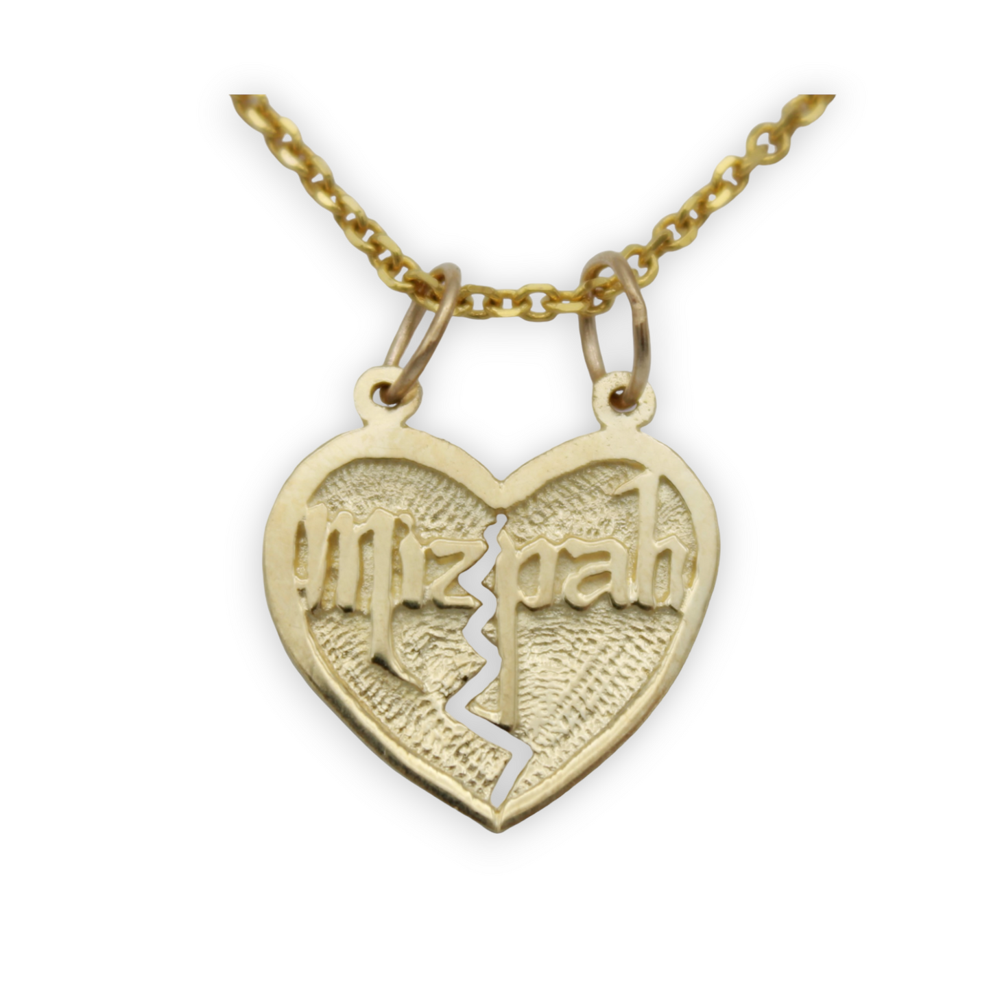14k Mizpah 2 Way Split Pendant