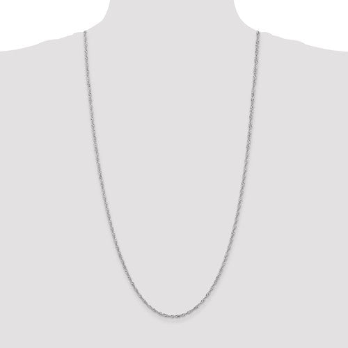 14k White Singapore Chain 2.00 mm