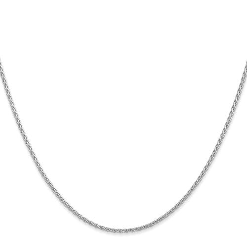 14k White Parisan Wheat Link Chains 1.50 mm
