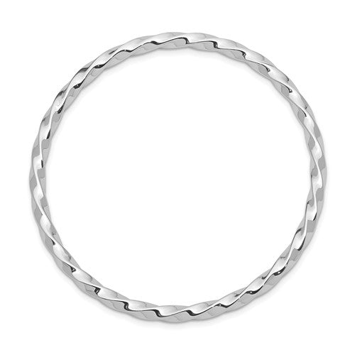 Sterling Silver Children's Twisted Slip-On Bangle Bracelet