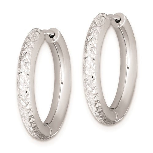 Sterling Silver Hoop Earrings - 21 mm