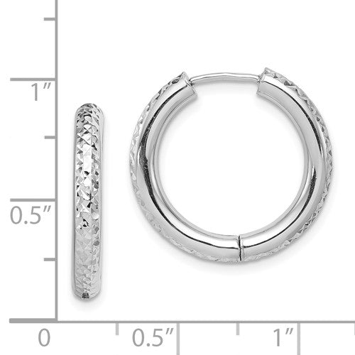 Sterling Silver Hoop Earrings - 21 mm