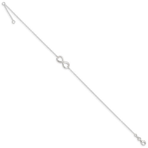 Sterling Silver Infinity Anklet