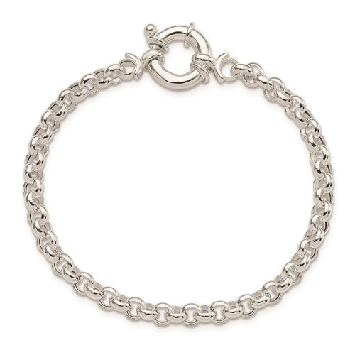Sterling Silver Polished Rolo Bracelet