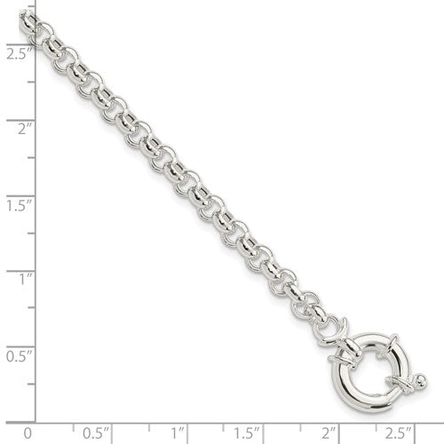 Sterling Silver Polished Rolo Bracelet