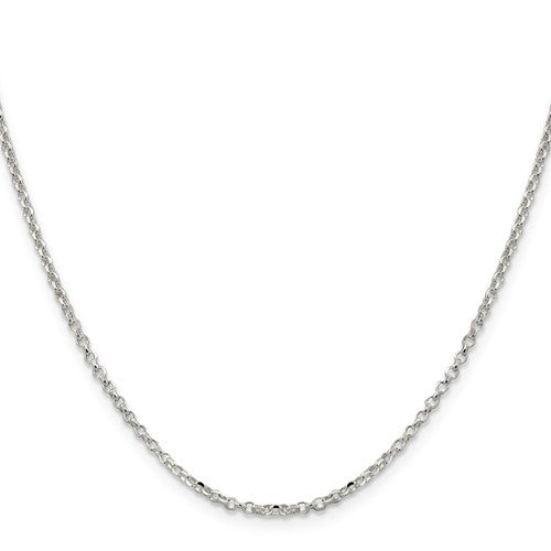Sterling Silver Diamond-Cut Cable Link Chain 2.00 mm