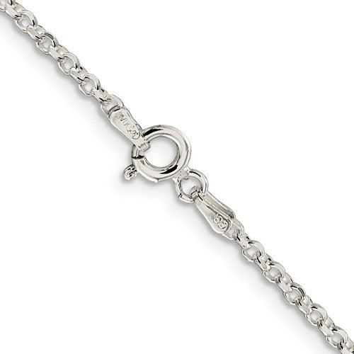 Sterling Silver Diamond-Cut Cable Link Chain 2.00 mm
