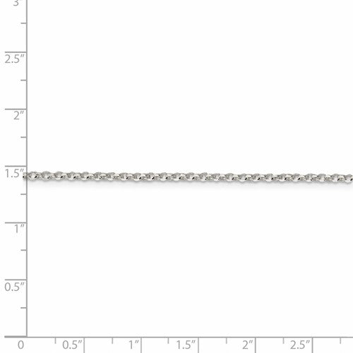 Sterling Silver Diamond-Cut Cable Link Chain 2.00 mm