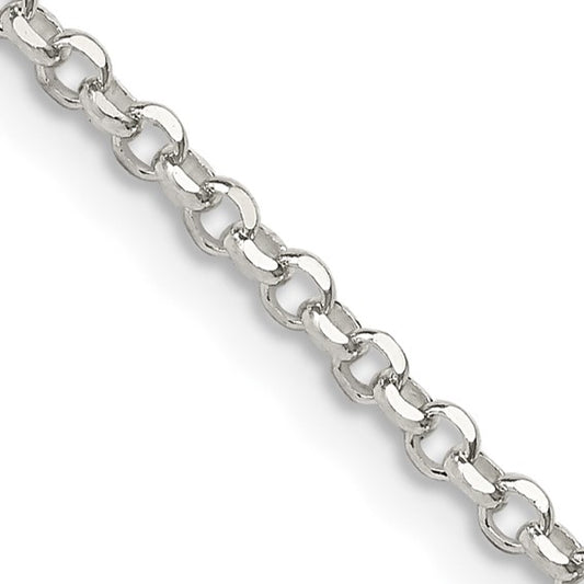 Sterling Silver Diamond-Cut Cable Link Chain 2.00 mm
