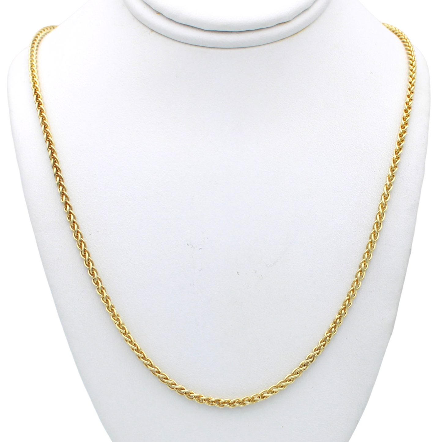 14k Round Wheat Chain - 2.00 mm