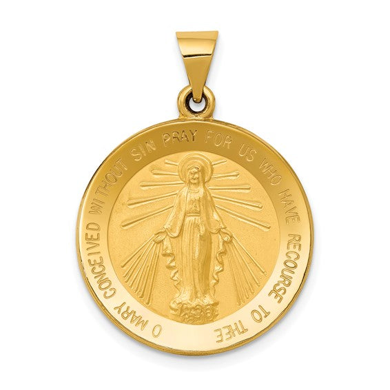 14k Miraculous Medallion - 30 mm
