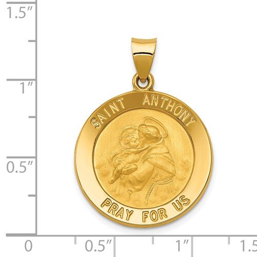 14k St. Anthony Medallion 31.5 mm