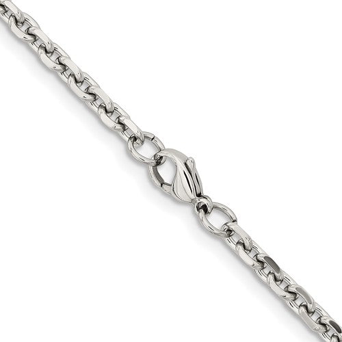 Stainless Steel Polished Cable Link Chains 4.30 mm
